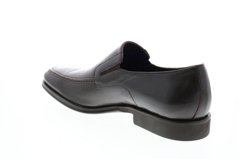 Bruno Magli Raging RAGING-10 Mens Brown Leather Slip On Loafers & Slip Ons Casual Shoes