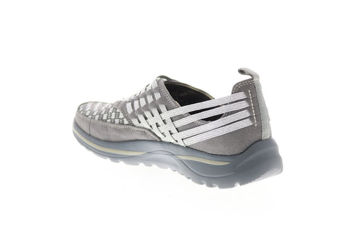 Earth Rapid Slip On Sneaker Womens Gray Leather Lifestyle Sneakers Shoes