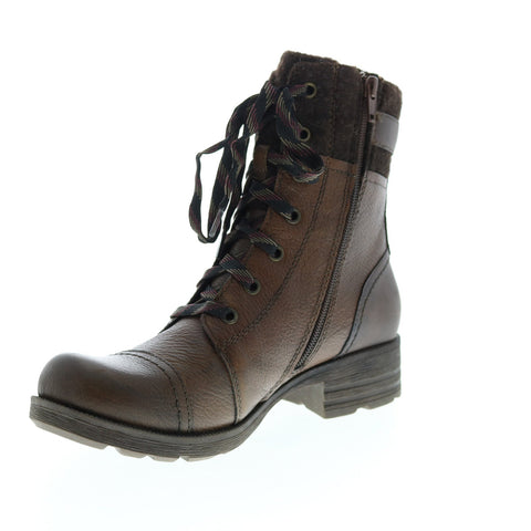 Earth Origins Randi Raquel Womens Brown Leather Zipper Ankle & Booties Boots