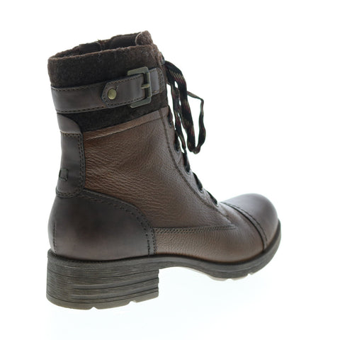 Earth Origins Randi Raquel Womens Brown Leather Zipper Ankle & Booties Boots