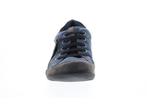 Earth Origins Rapid 2 Reeve Womens Blue Leather Lifestyle Sneakers Shoes