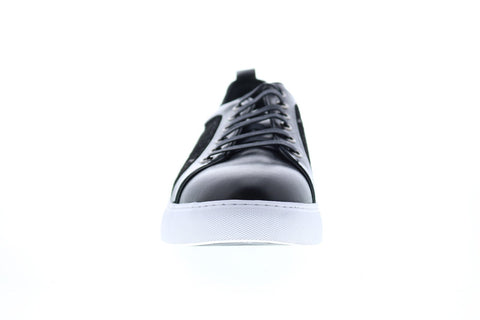 Robert Graham Creed RG5278L Mens Black Leather Lace Up Lifestyle Sneakers Shoes