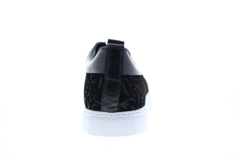 Robert Graham Creed RG5278L Mens Black Leather Lace Up Lifestyle Sneakers Shoes