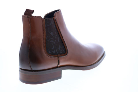 Robert Graham Laurence RG5289B Mens Brown Leather Chelsea Boots