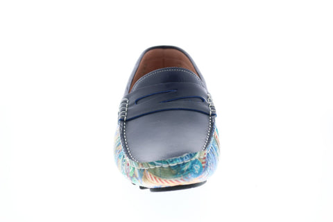 Robert Graham Goldrush RG5305S Mens Blue Loafers & Slip Ons Moccasin Shoes
