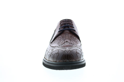 Robert Graham Gene RG5310C Mens Brown Leather Wingtip & Brogue Oxfords & Lace Ups Shoes