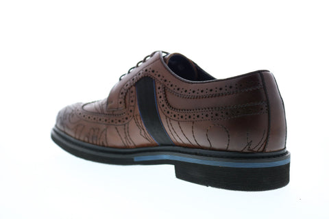 Robert Graham Gene RG5310C Mens Brown Leather Wingtip & Brogue Oxfords & Lace Ups Shoes