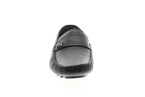 Robert Graham Grapewin RG5312S Mens Black Leather Casual Slip On Loafers Shoes
