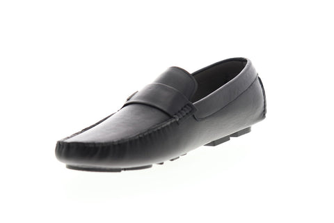 Robert Graham Grapewin RG5312S Mens Black Leather Casual Slip On Loafers Shoes