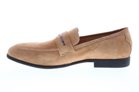 Robert Graham Mitchum RG5321S Mens Brown Loafers & Slip Ons Penny Shoes