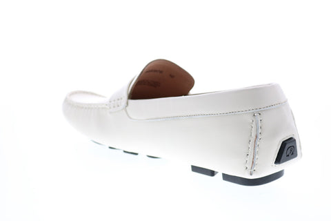 Robert Graham Velocity RG5357S Mens White Loafers & Slip Ons Moccasin Shoes