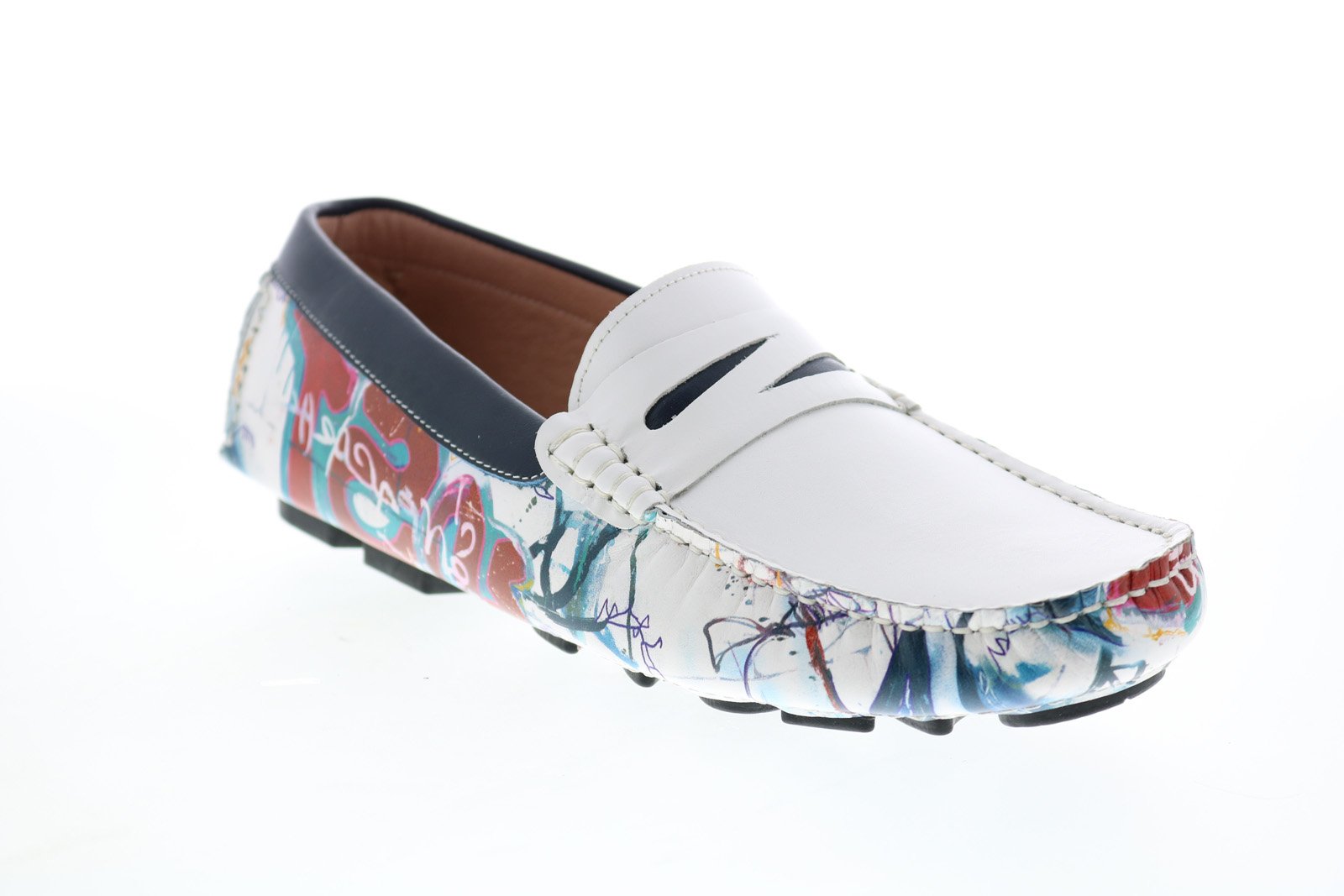 Robert Graham Haryanto RG5362S Mens White Loafers & Slip Ons  display picture 3