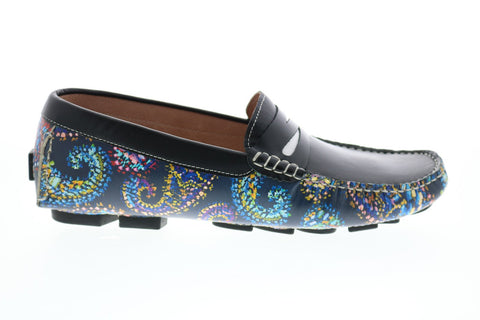 Robert Graham Blundell RG5364S Mens Black Loafers & Slip Ons Moccasin Shoes