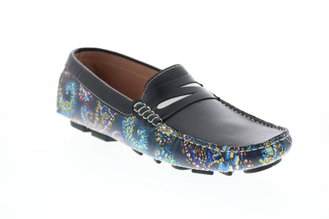 Robert Graham Blundell RG5364S Mens Black Loafers & Slip Ons Moccasin Shoes