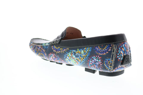 Robert Graham Blundell RG5364S Mens Black Loafers & Slip Ons Moccasin Shoes