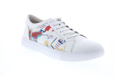 Robert Graham Limitless RG5371L Mens White Leather Lifestyle Sneakers Shoes