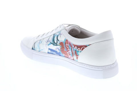 Robert Graham Limitless RG5371L Mens White Leather Lifestyle Sneakers Shoes