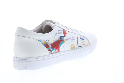 Robert Graham Limitless RG5371L Mens White Leather Lifestyle Sneakers Shoes
