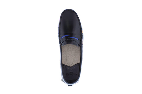 Robert Graham Blumond RG5732S Mens Black Loafers & Slip Ons Moccasin Shoes