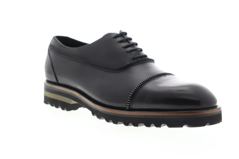 Robert Graham Bolton RGC5119 Mens Black Leather Dress Lace Up Oxfords Shoes