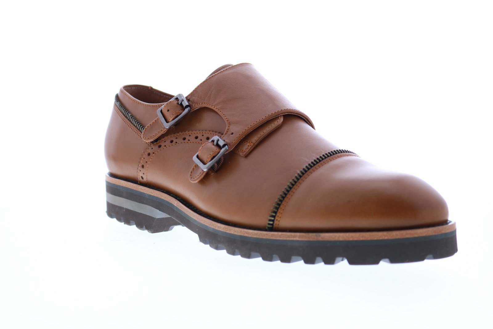 Robert Graham Acadia RGC5120 Mens Black‎ Leather Monk Strap Oxford Shoes 11 1655 - Monk Strap Black in Shell Cordovan – ALDEN SHOES main image 3