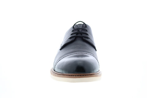 Robert Graham Wensley RGC5124 Mens Black Leather Cap Toe Oxfords & Lace Ups Shoes