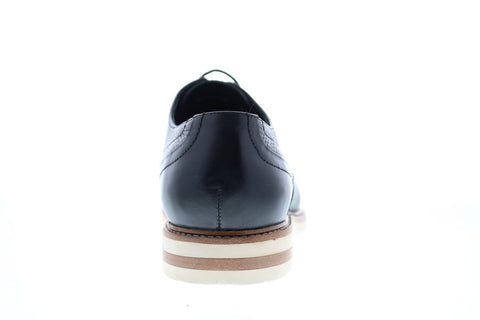 Robert Graham Wensley RGC5124 Mens Black Leather Cap Toe Oxfords & Lace Ups Shoes