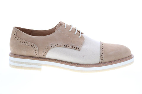 Robert Graham Gasper RGC5180 Mens Beige Oxfords & Lace Ups Cap Toe Shoes