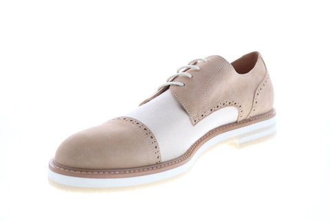 Robert Graham Gasper RGC5180 Mens Beige Oxfords & Lace Ups Cap Toe Shoes