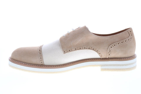 Robert Graham Gasper RGC5180 Mens Beige Oxfords & Lace Ups Cap Toe Shoes