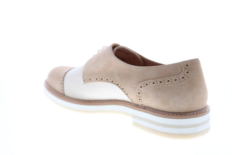 Robert Graham Gasper RGC5180 Mens Beige Oxfords & Lace Ups Cap Toe Shoes
