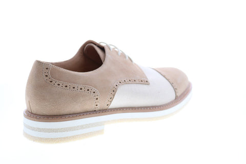 Robert Graham Gasper RGC5180 Mens Beige Oxfords & Lace Ups Cap Toe Shoes