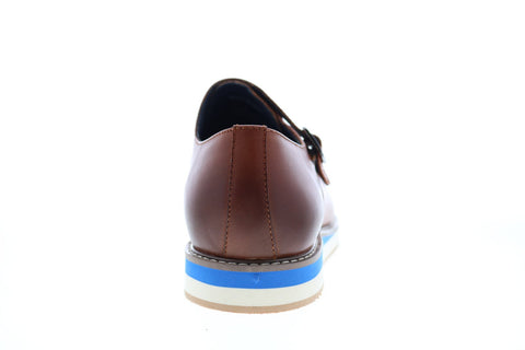 Robert Graham Dynasty RGC5199 Mens Brown Leather Monk Strap Oxfords & Lace Ups Shoes