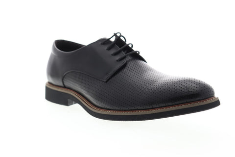 Robert Graham Capra RGC5201 Mens Black Leather Dress Lace Up Oxfords Shoes
