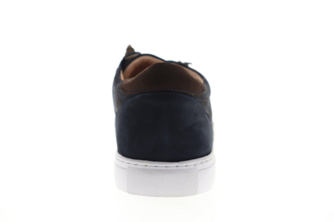 Robert Graham Lima RGL5018 Mens Blue Nubuck Lace Up Low Top Sneakers Shoes
