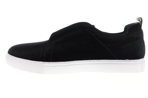 Robert Graham Bradshaw RGL5125 Mens Black Canvas Slip On Sneakers Shoes