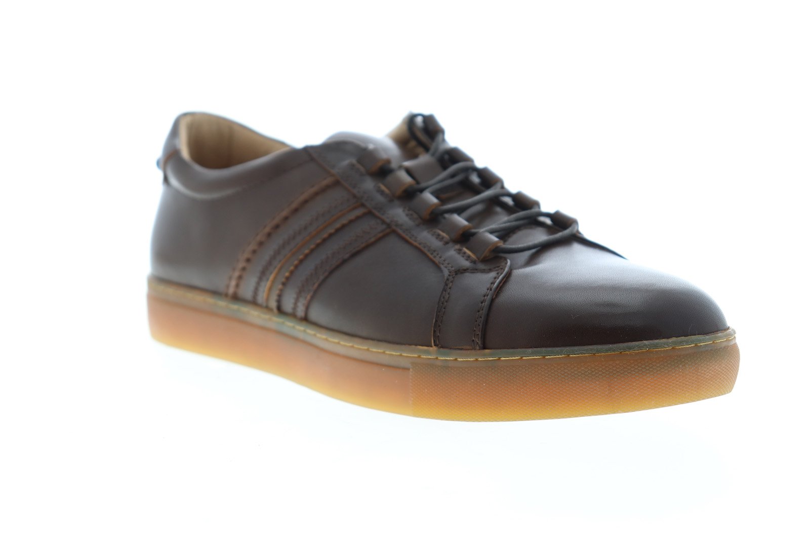 Robert Graham Appaloosa RG5941L Mens Brown Leather Lifestyle Sneakers Shoes 11.5 Robert Graham Horton RGL5129 Mens Brown Leather Low Top  main image 4