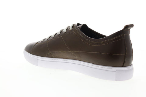 Robert Graham Blackburn RGL5132 Mens Brown Leather Lace Up Low Top Sneakers Shoes