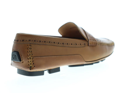 Robert Graham Playa RGS5000 Mens Brown Leather Casual Slip On Loafers Shoes
