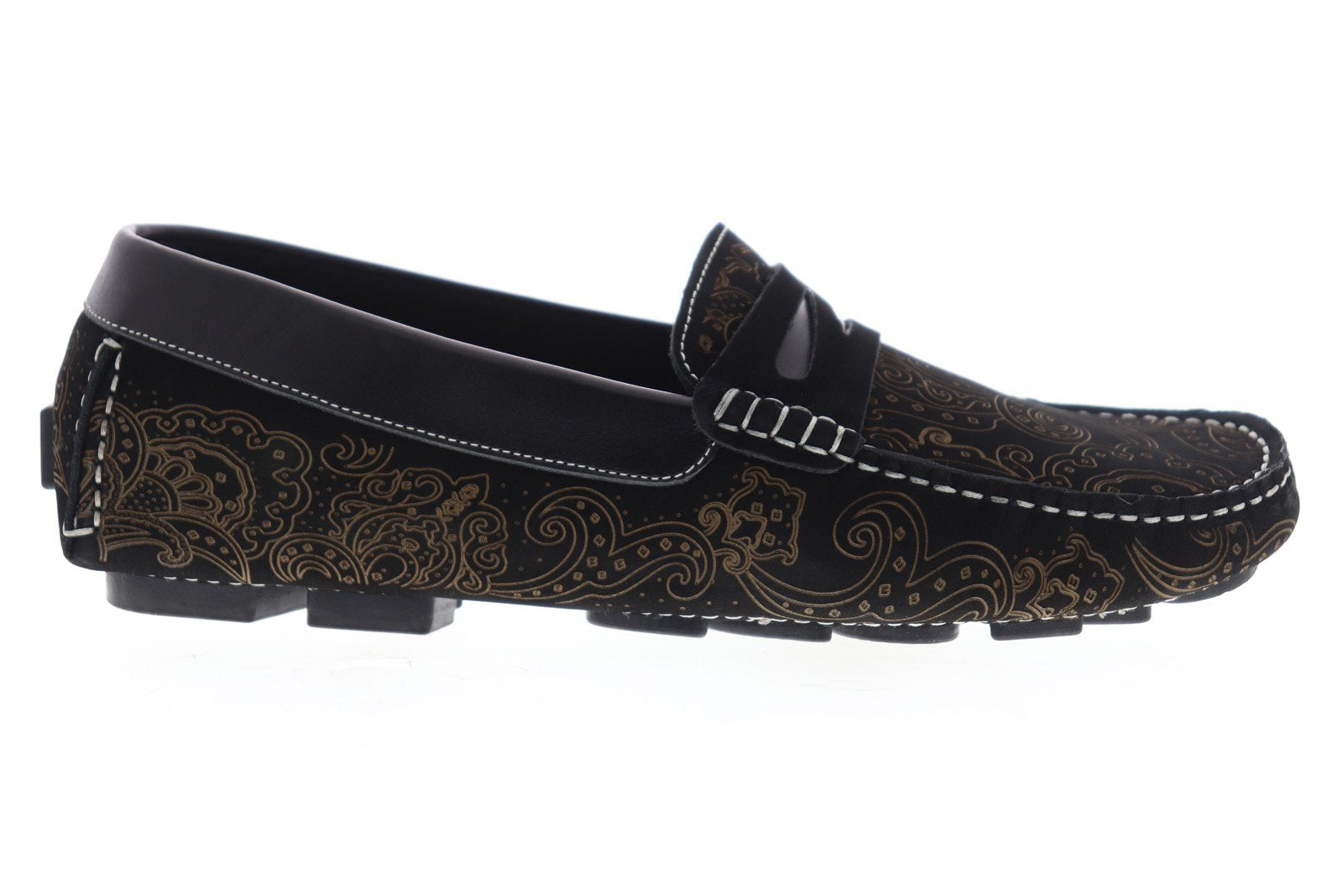 NWT Robert Graham Rampa Mens Black Nubuck Leather Casual Loafers Shoes 12 Robert Graham Rampa RGS5001 Mens Blue Nubuck Leather Casual  main image 3