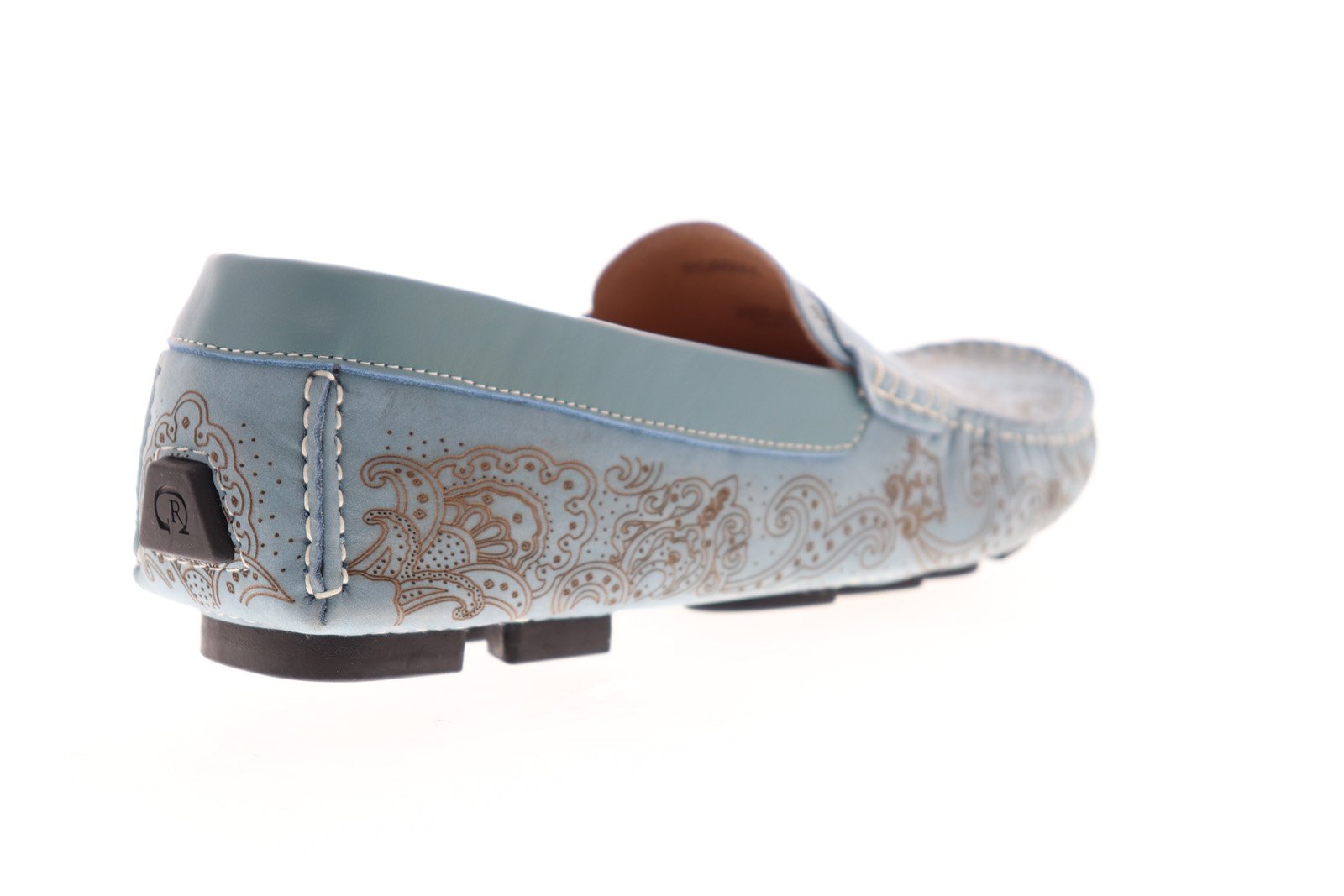 Robert Graham Rampa RGS5001 Mens Blue Nubuck Leather Casual 