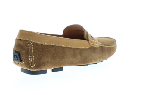 Robert Graham Manduca RGS5002 Mens Brown Suede Casual Slip On Loafers Shoes
