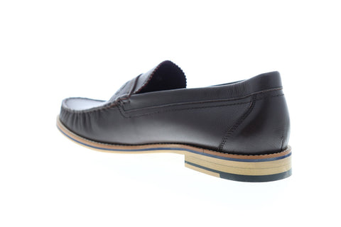 Robert Graham Estefan RGS5012 Mens Brown Leather Dress Slip On Loafers Shoes