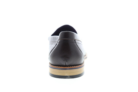 Robert Graham Estefan RGS5012 Mens Brown Leather Dress Slip On Loafers Shoes