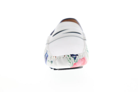 Robert Graham Jardin RGS5053 Mens White Leather Casual Slip On Loafers Shoes