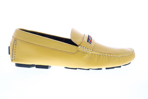 Robert Graham Hart RGS5100 Mens Brown Leather Moccasin Loafers & Slip Ons Shoes