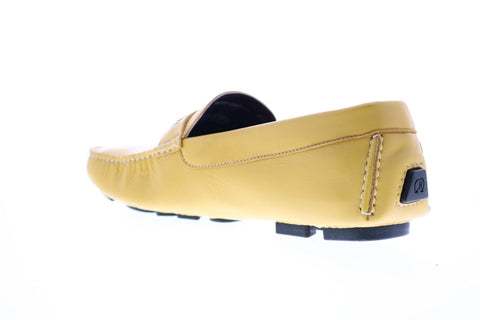 Robert Graham Hart RGS5100 Mens Brown Leather Moccasin Loafers & Slip Ons Shoes