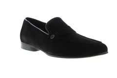 Robert Graham Norris RGS5139 Mens Black Suede Casual Slip On Loafers Shoes