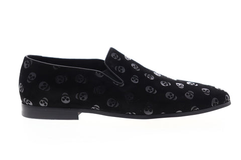 Robert Graham Delphi RGS5178 Mens Black Suede Casual Slip On Loafers Shoes