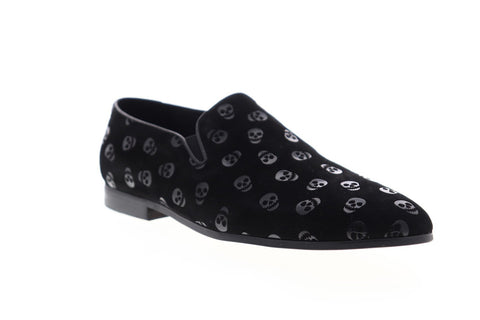 Robert Graham Delphi RGS5178 Mens Black Suede Casual Slip On Loafers Shoes